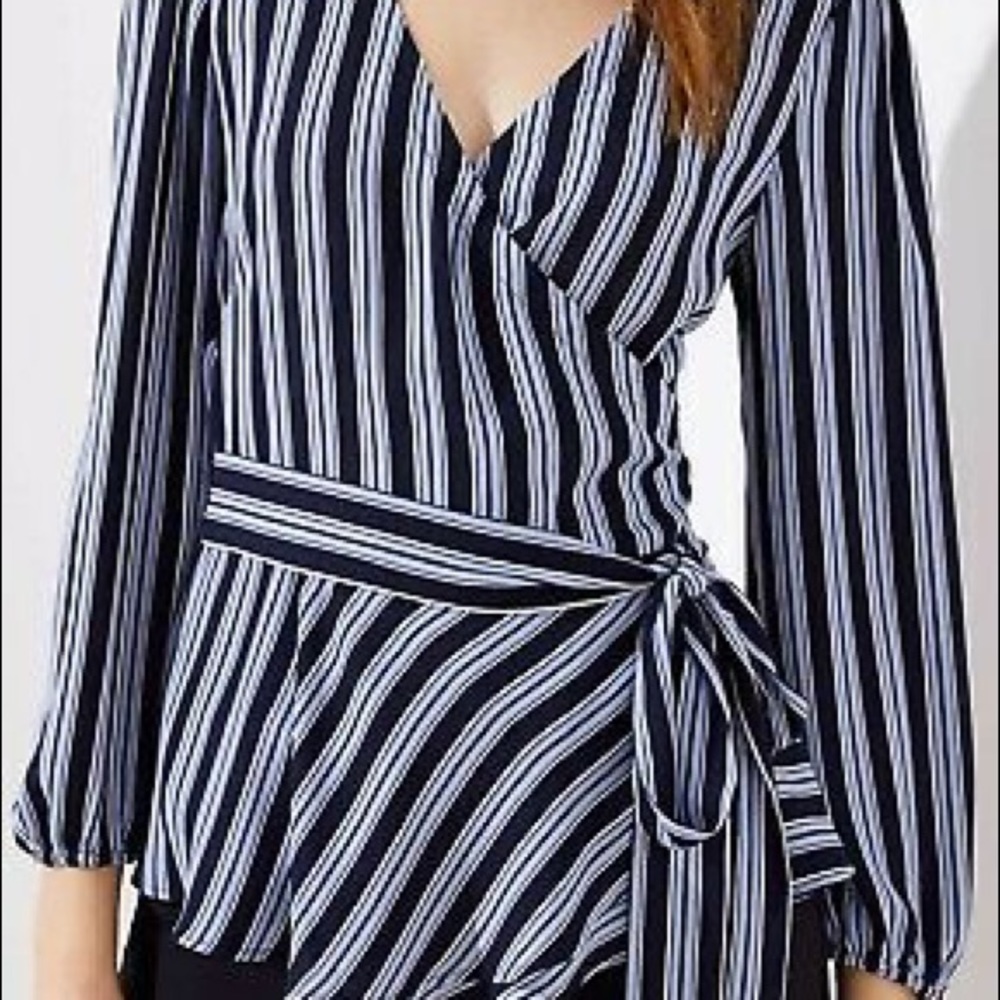 LOFT Wrap Blouse - Picture 2 of 5